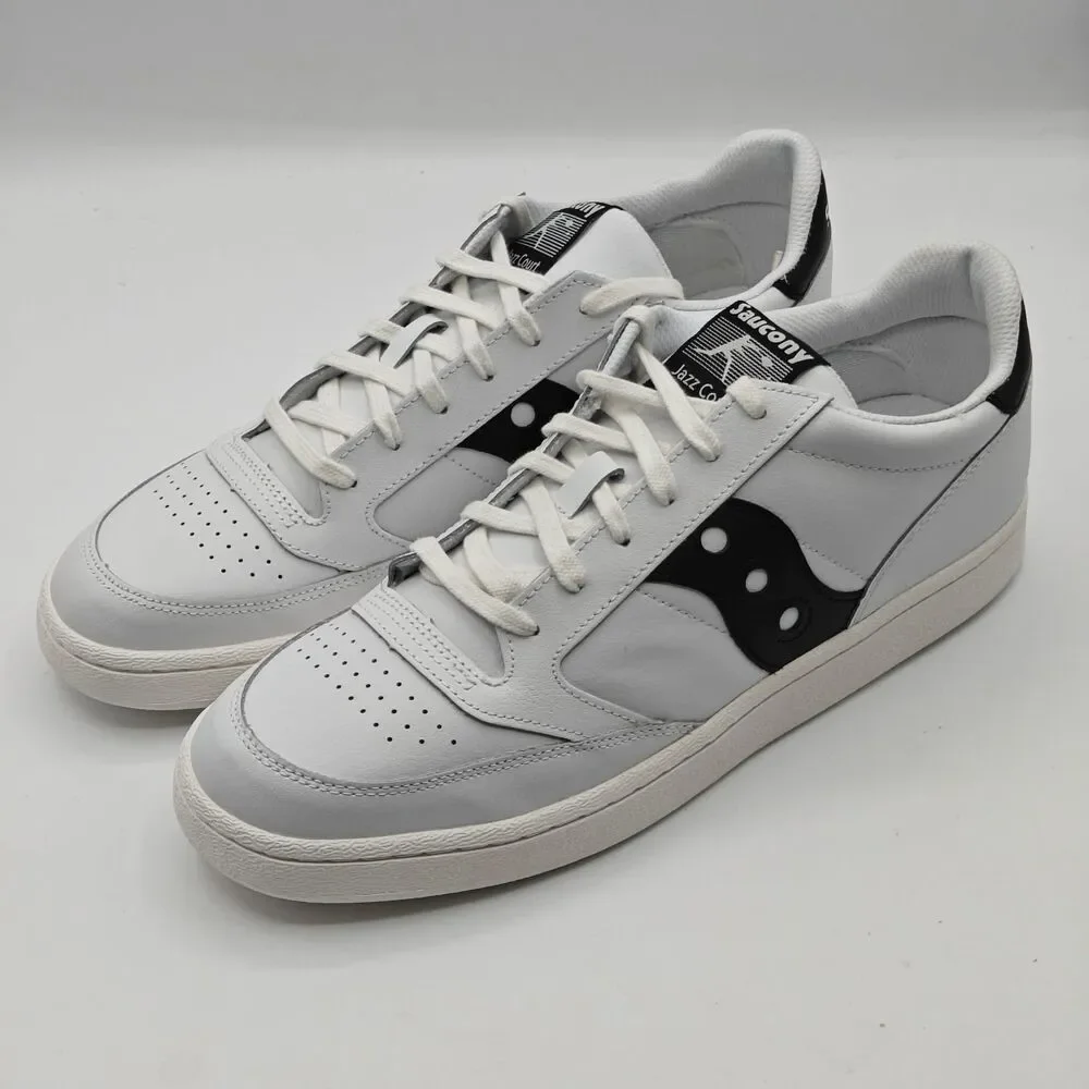 Saucony Jazz Court S70759-1 White Black Retro Sneakers Men’s 11 Women’s 12.5